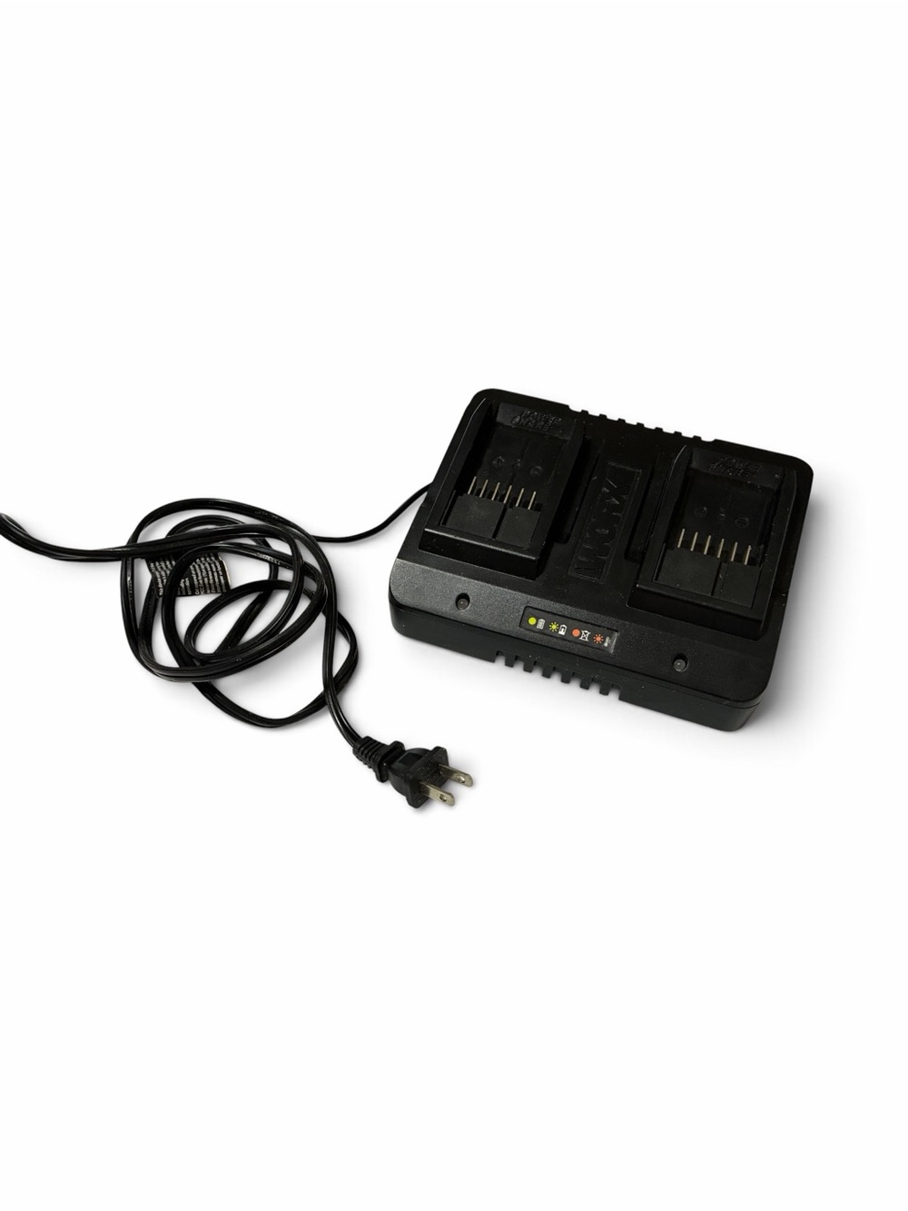 WORX WA3770 20V PowerShare 18V Li-Ion Dual Port Battery Charger ONLY Tested Work